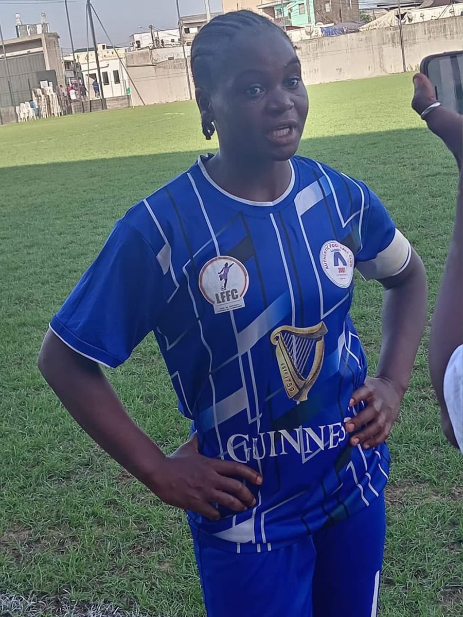 Tim Shalom Makoma the emblematic captain of Authentic Ladies. She is one of the best players in the @GSuper_League and this season she has 8goals to her name. If you’ve watched Shalom play how do you rate her game? #Fecafoot #guinnessico #womensfootball