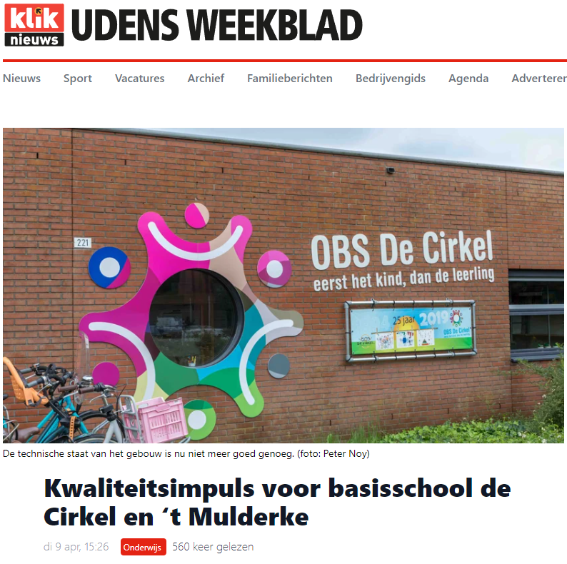 Basisscholen De Cirkel & ‘t Mulderke in Uden krijgen een flinke kwaliteitsimpuls op het gebied van isolatie & ventilatie en mogen zich binnenkort FRISSE SCHOOL noemen. Minder zieken, minder lesuitval en ze mogen dan op de #SchoneLuchtScholenKaart Zie scholenveilig.com/schoneluchtsch…