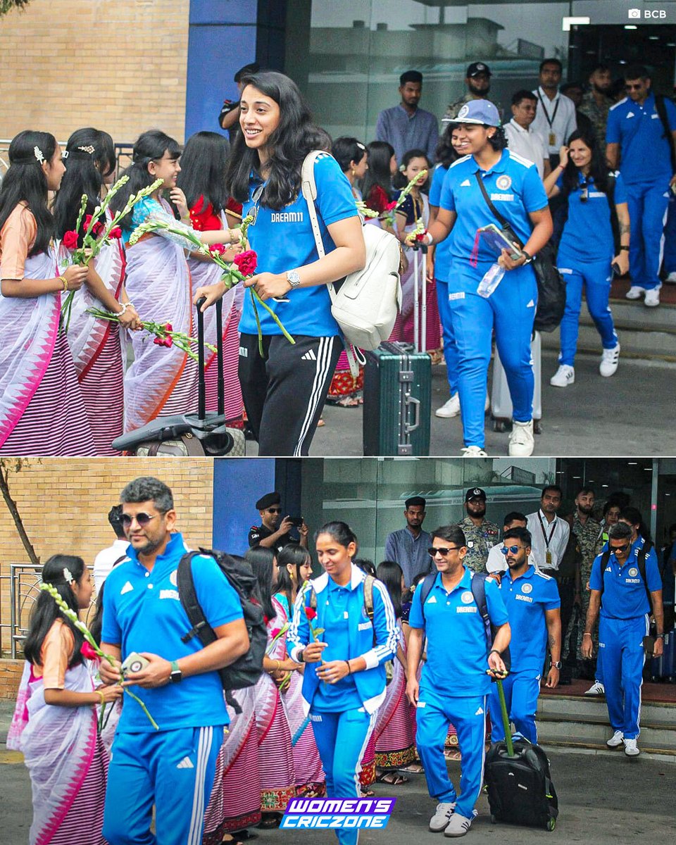 Harmanpreet Kaur and Co have arrived in Bangladesh  🛬

The #BANvIND T20I series kicks off on April 28!