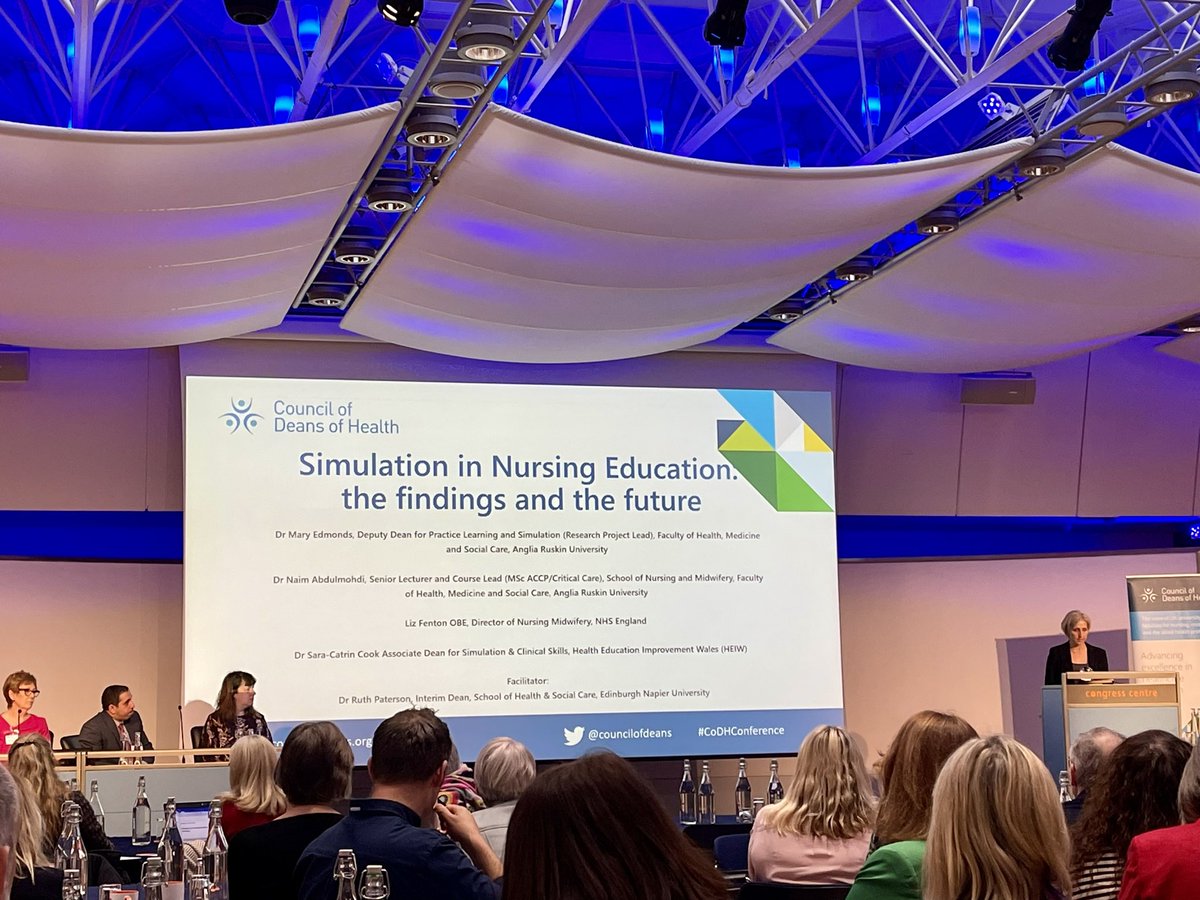 Interesting findings from the Simulation in Nursing Education report focusing on preparing & enhancing students to enable progression & achievement of proficiencies, resourcing & sustainability, & collaborating across universities presented at #CoDHConference @councilofdeans