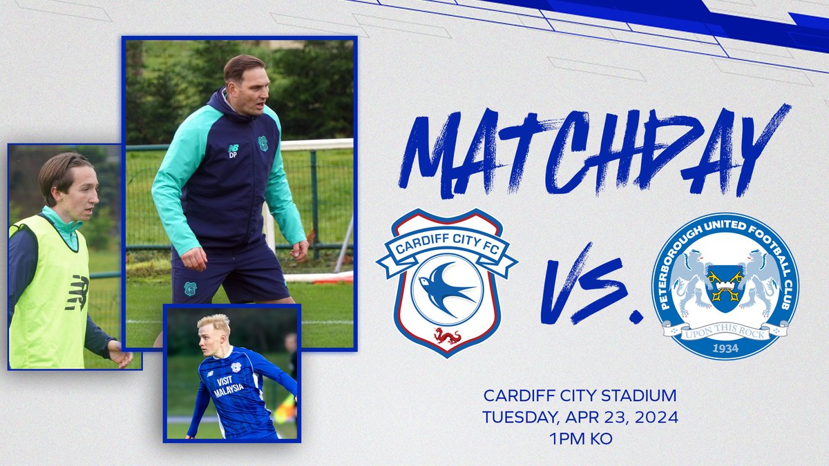 U21 | 𝙈𝘼𝙏𝘾𝙃𝘿𝘼𝙔 🆚 Peterborough United 🗓️ 23/04/2024 ⏰ 1pm KO 🏆 PDL 📍 Cardiff City Stadium #CityAsOne