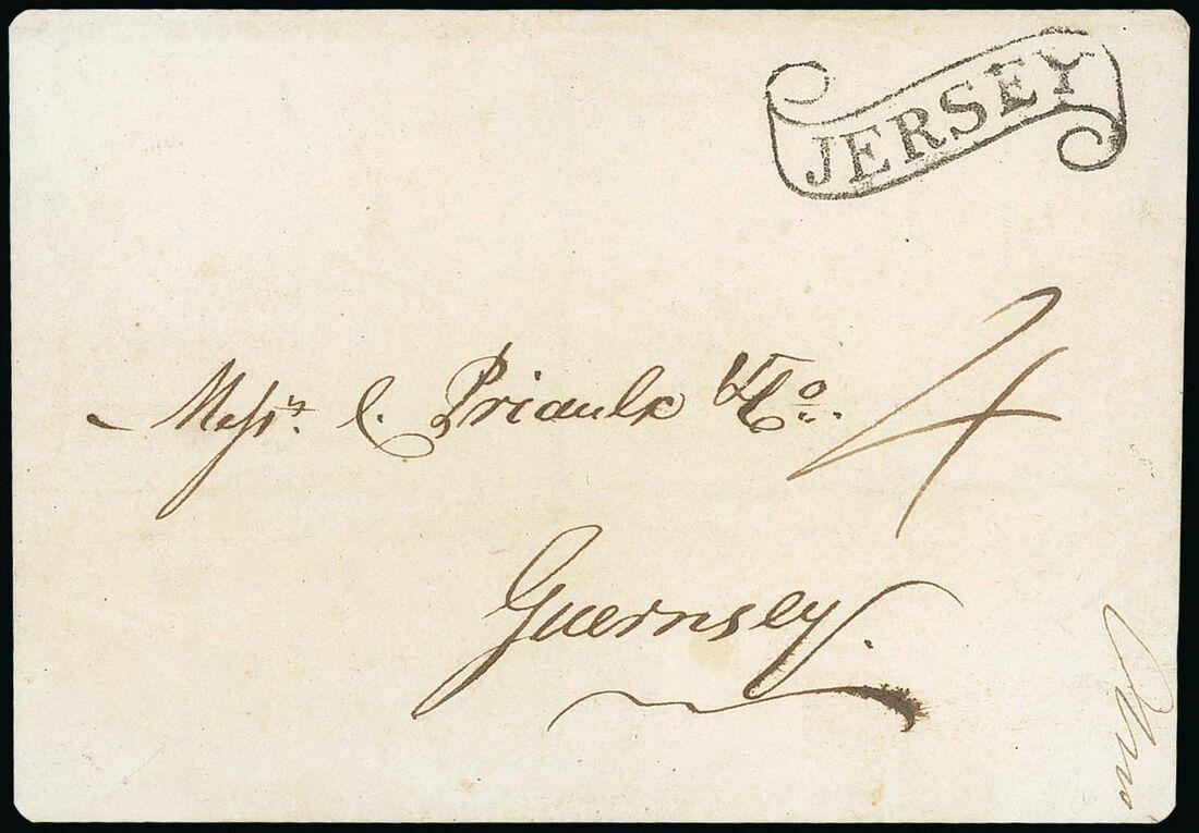tagula_blue's tweet image. This 1839 entire to Guernsey with a fabulous strike of the Jersey scroll fetches £580 plus premium this morning. #DeepPockets