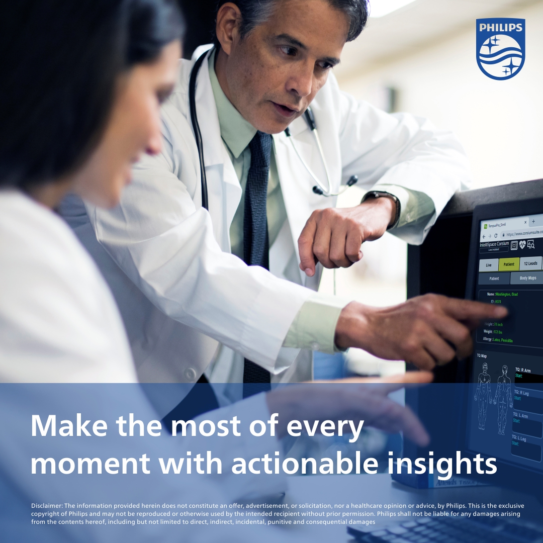 Acute care is urgent, dynamic and unpredictable. Care teams need streamlined workflows and actionable data in critical moments. Find out how we give clinicians the insights they need to make confident decisions. to.philips/6014bgCqq 
#InsightsInRhythmWithYou #ConnectedCare