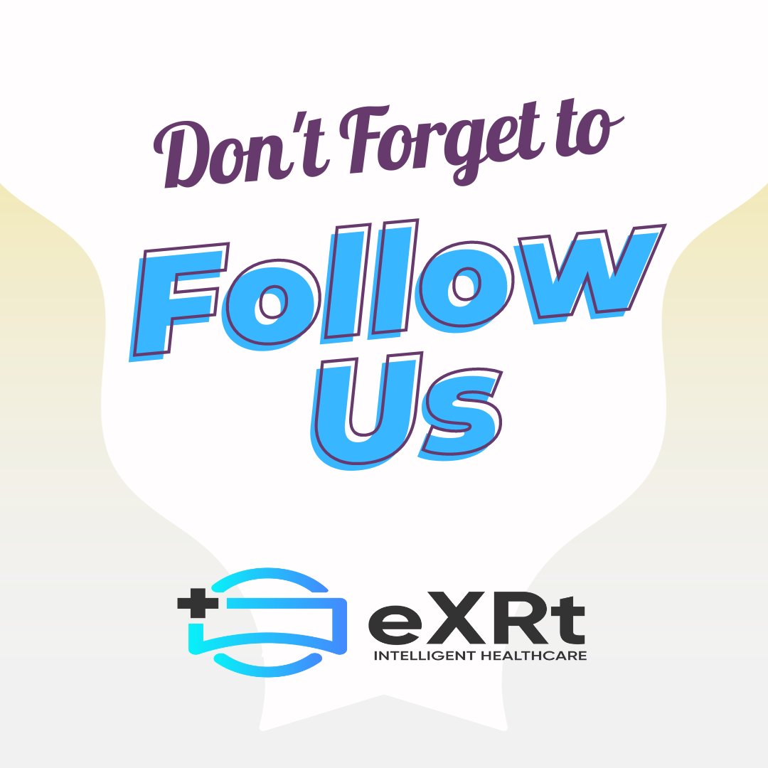 Don't forget to follow us and join our social media community💙! Facebook - @EXRT Intelligent Healthcare Instagram - @exrtintelligenthealthcare Twitter - @eXRtiHealthcare LinkedIn - @EXRT Intelligent Healthcare Website - zurl.co/pJVv #exrtih