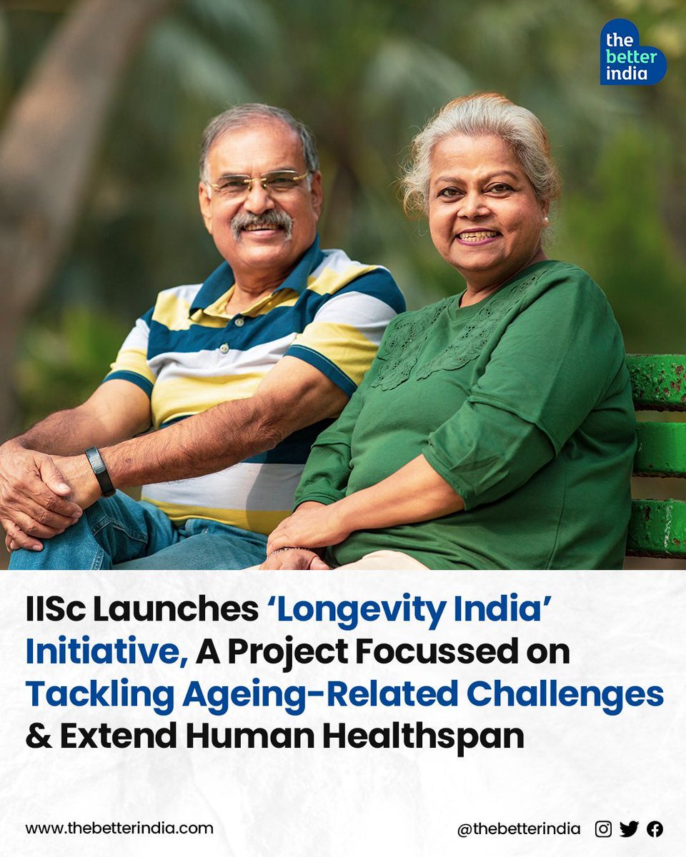 The Indian Institute of Science (IISc) is making strides in understanding the complexities of ageing with the launch of the 'Longevity India' Initiative. 

#longevity #ageing #healthspan #healthyaging #research #science #india #IISc