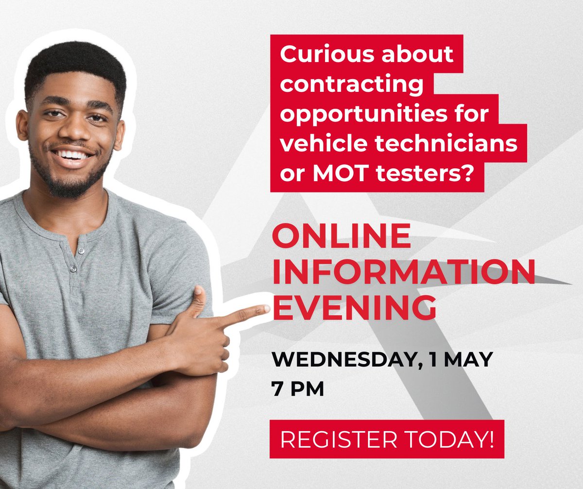 Don't miss out on our free virtual open evening on Wednesday, 1 May at 7 pm. Discover the perks of contracting with Autotech Recruit. Register today 👉 autotechrecruit.co.uk/new-contractor… #AutomotiveCareers #ContractingOpportunities #VirtualOpenEvening #OnlineOpenEvening