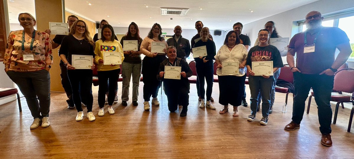 Congratulations to our latest #ASIST graduates! 🤩 This amazing group have successfully completed their Applied Suicide Intervention Skills Training (ASIST). We'd also like to say thank you to @Lincoln_Rugby - a great venue. Our next course will take place on the 14th & 15th May.