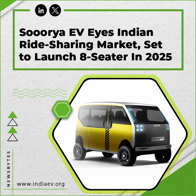 Sooorya EV Eyes Indian Ride-Sharing Market, Set To Launch 8-Seater In 2025
Read more:- entrepreneur.com/en-in/entrepre…

#SoooryaEV #ElectricVehicles #FutureMobility #EVRevolution  #InnovationInMobility #CleanEnergy #GoGreen #GreenIndia #IndiaEVShow #RenewableEnergy #EntrepreneurIndia