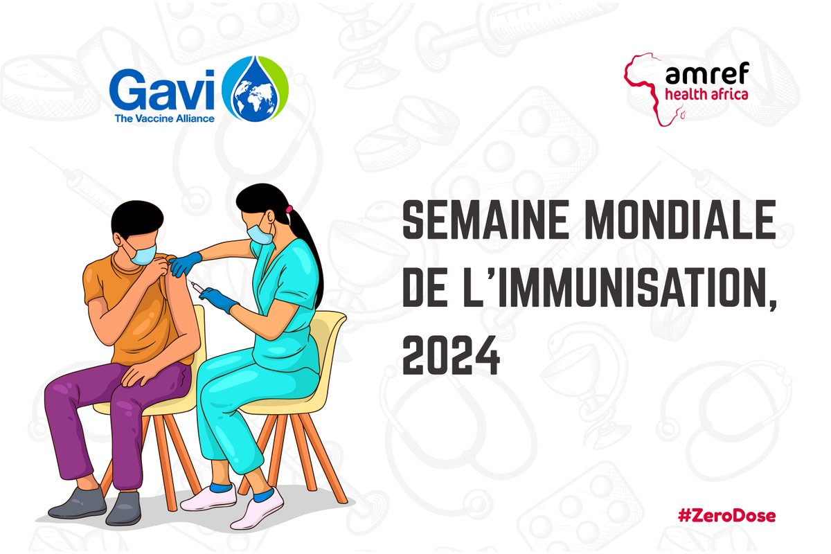 🌍💉 C'est la semaine mondiale de la vaccination! En Afrique, plus de 30 millions d'enfants sont menacés chaque année par des maladies évitables. Nous soulignons l'importance de l'accès aux vaccins et encourageons les gouvernements à investir dans la santé. #ZeroDose #Amref