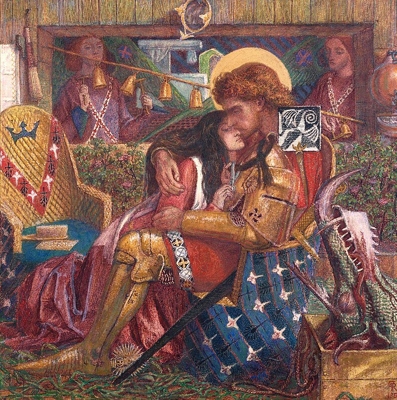 'The Wedding of St George and Princess Sabra' by Dante Gabriel Rossetti (1857)