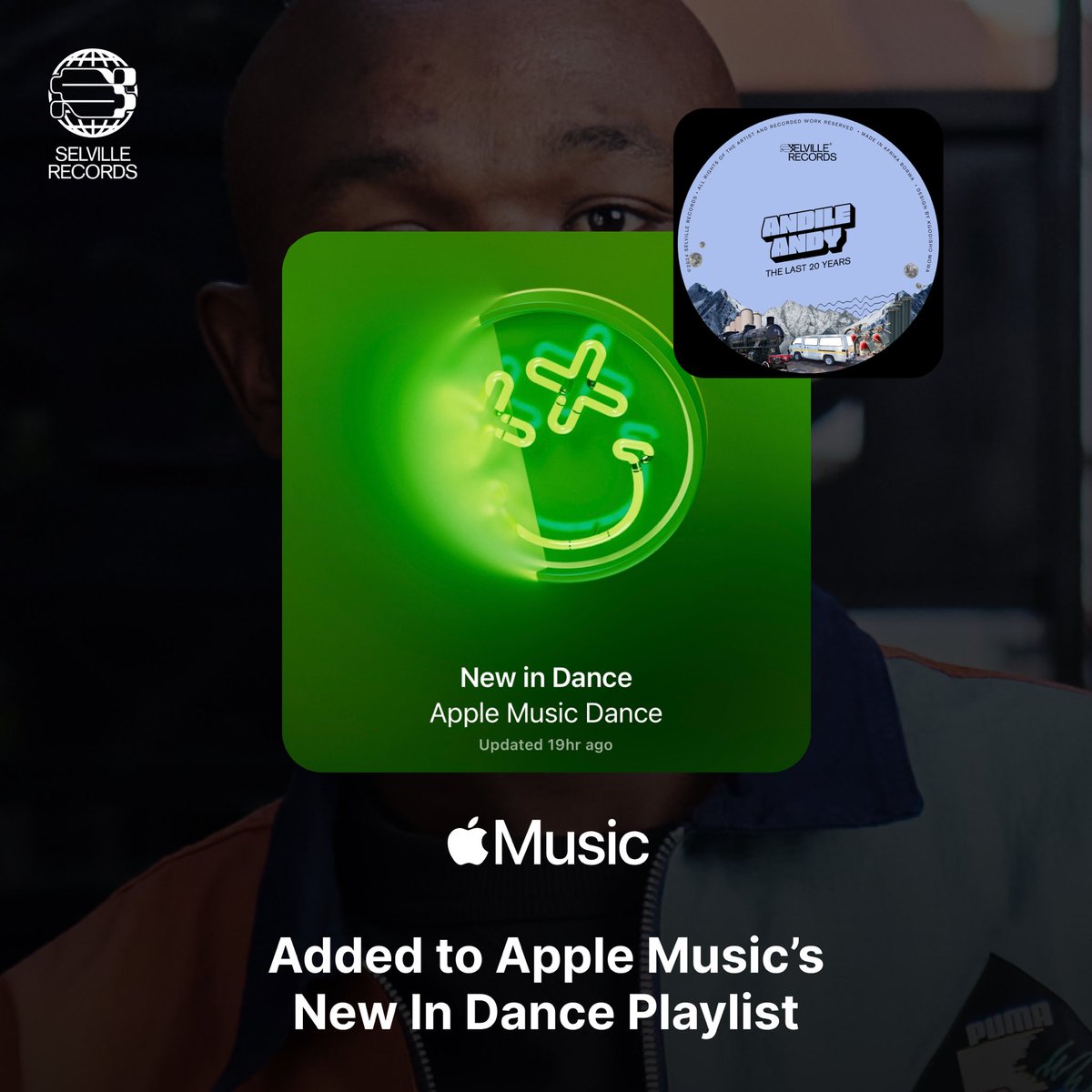 SelvilleRecords's tweet photo. Congrats to @andileandyCA for getting featured on Apple Music’s New In Dance ~ The Last 20 Years ~ 🎉
🔗 → https://t.co/ocQ7B2sr9Y
#deephouse #soulfulhouse #newmusicfriday #andileandy #selvillerecords #southafricanhouse https://t.co/fote2YDemQ