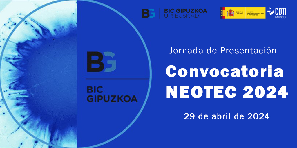 CDTI_innovacion's tweet image. 📢El próximo 🗓️29-ABR, @BICGipuzkoa, en colaboración con el CDTI Innovación, organiza una Jornada de Presentación de la convocatoria #NEOTEC2024

El CDTI participará comentando las #AyudasCDTI para el #emprendimiento empresarial 

+info y registro ➡️ bit.ly/3w6gbF9