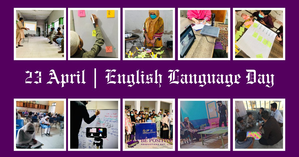 BePositiveProds's tweet photo. Celebrating International English Language Day with Be Positive Productions Pvt Ltd
Our projects, including SLIP'20, ELC'21, Free Online English Course, and Rehnuma e Shafqat, are empowering individuals with essential language skills
#EnglishLanguageDay
#BePositiveProductions https://t.co/1IQOnjphs6