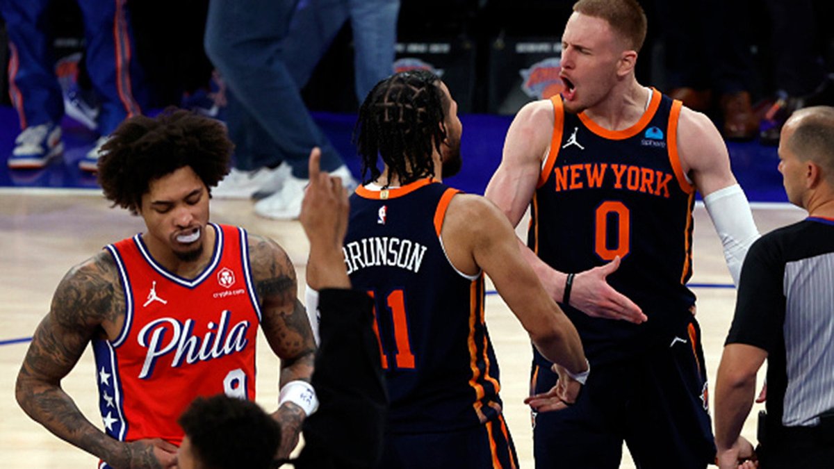 The 76ers were up five points with 28 seconds left in the game, but ultimately fell short to the Knicks in Game 2. @JevohnShepherd on what went wrong for Philadelphia: tsn.ca/nba/video/~290…