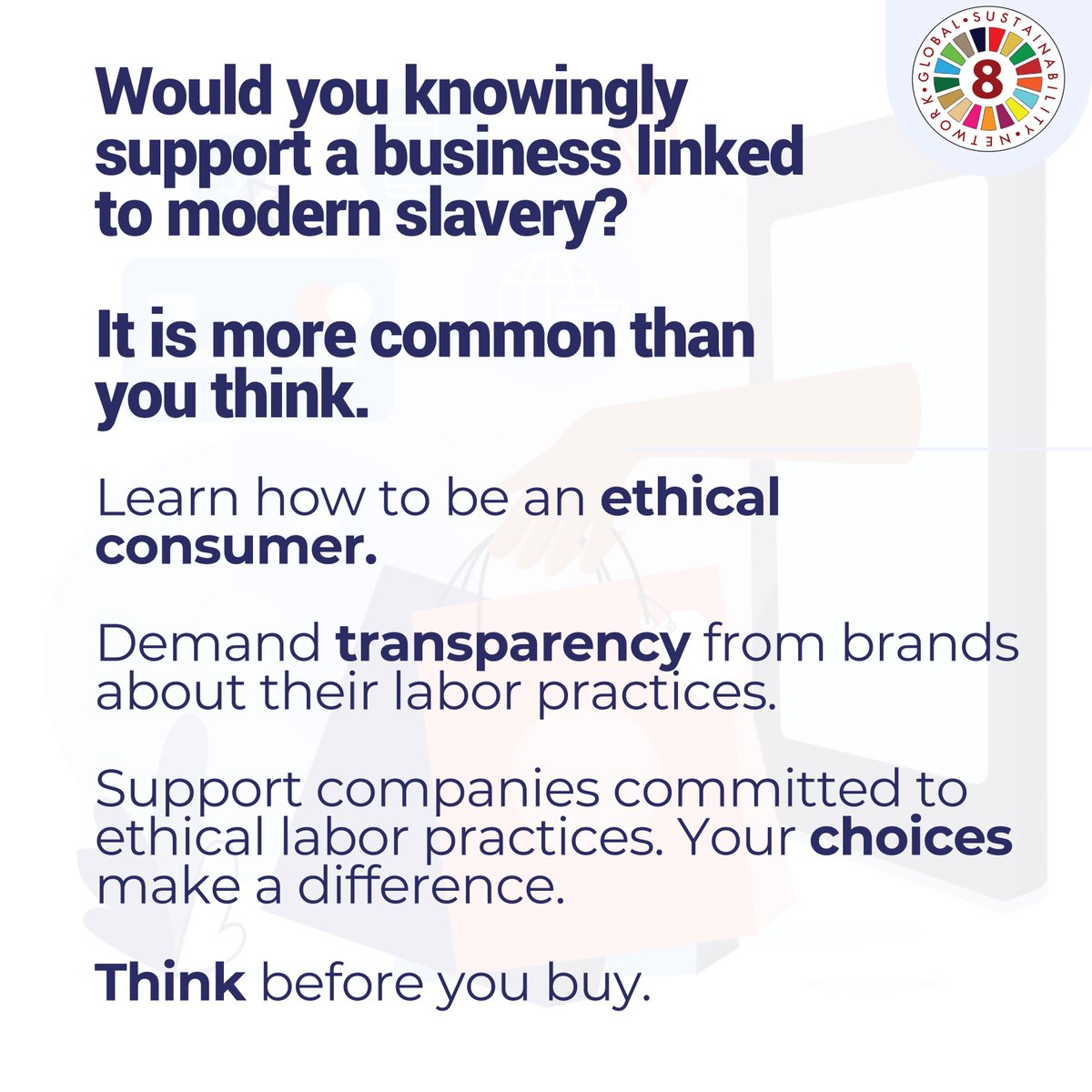 Modern slavery is a complex issue, but there are things you can do to make a difference. Educate yourself about the signs of slavery in supply chains. Ask brands questions about their labour practices. Support companies that are committed to ethical sourcing.  #EndSlavery