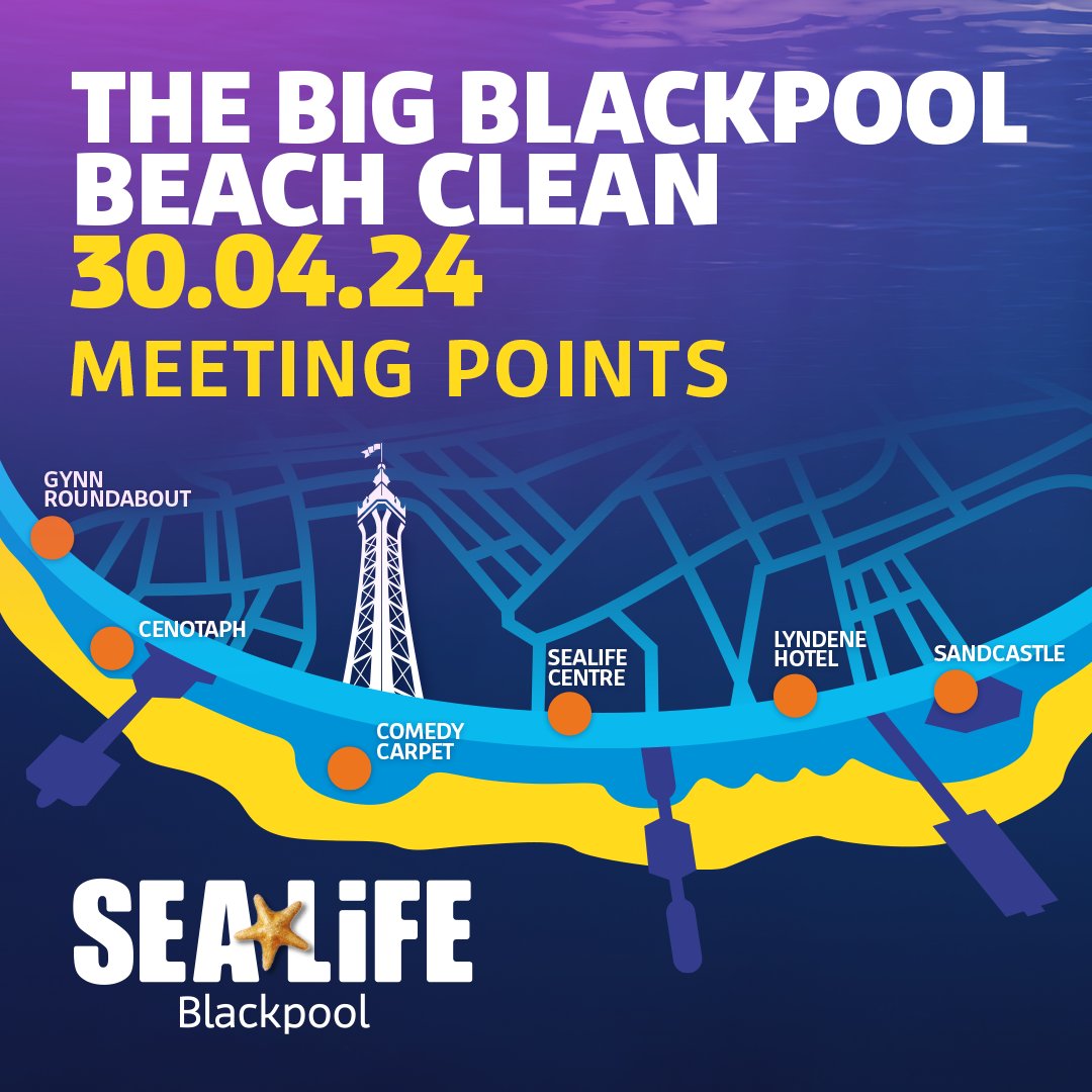 🩵We aim to collect more litter on this day than in the whole of 2023, and with your support, we can all make this happen! Check out the meeting points along the golden mile. 📷30th April - 10am - 11am Sign up here forms.office.com/e/ZKvSw6hZhk