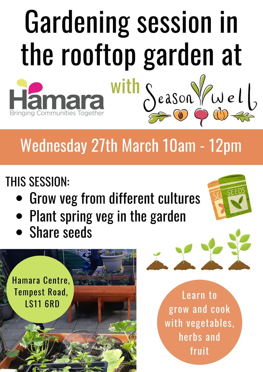 Sharing the greatness of culture through the cycle of a fresh and healthy start is how we do it best. Join us tomorrow at 10 until 12 with <a href="/SeasonWellCIC/">Season Well</a> <a href="/MindWellLeeds/">MindWell</a> <a href="/LeedsDads/">Leeds Dads</a>