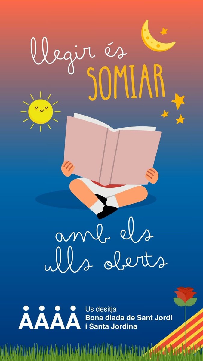 Bona Diada de Sant Jordi i Santa Jordina!! 🌹📚