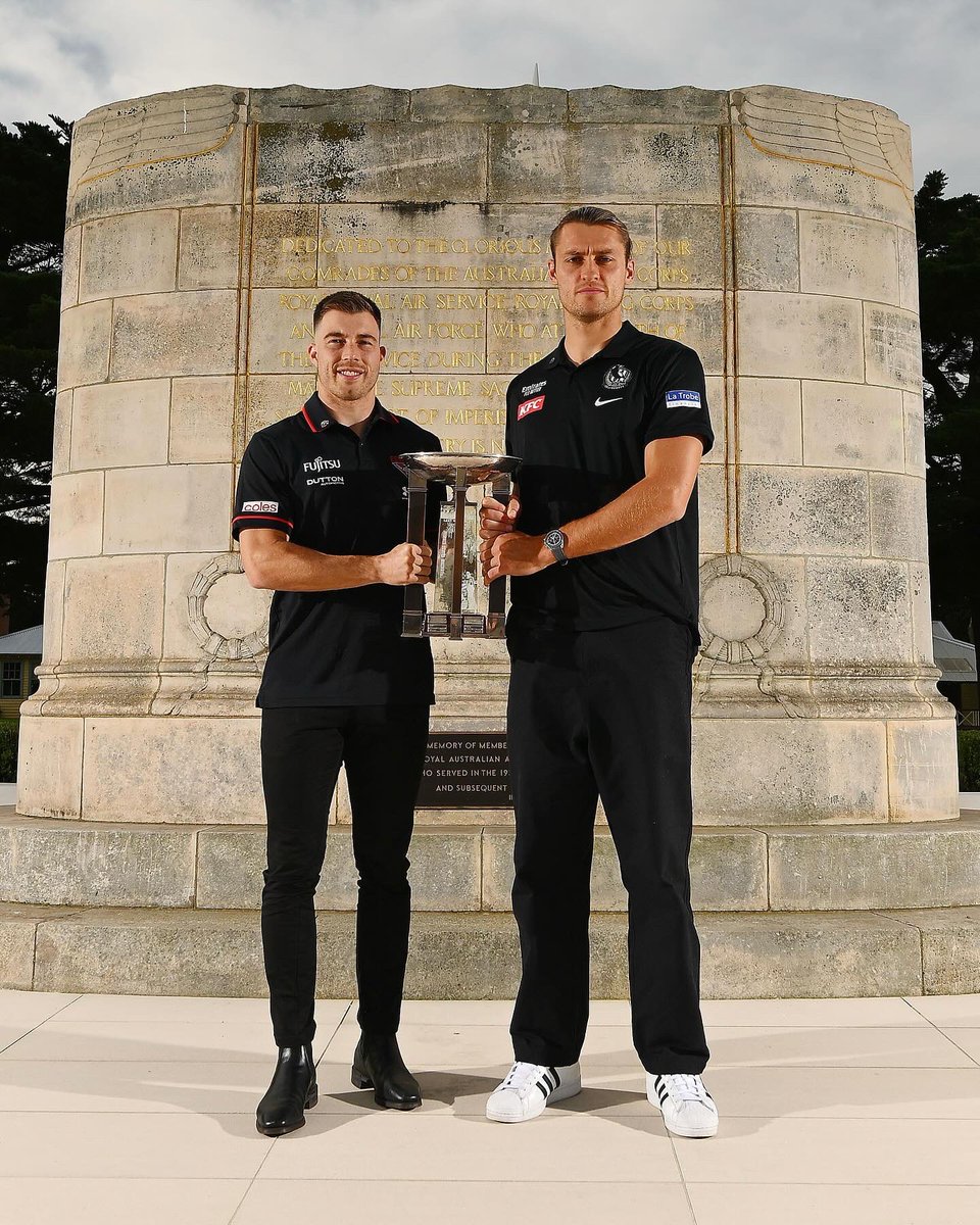 We’re playing for the ANZAC trophy for the 29th time on Thursday 🏆 The trophy is made from a mixture of glass, silver and bronze, as well as ironbark taken from an ammunition wagon used during WWI and metal salvaged from Gallipoli.