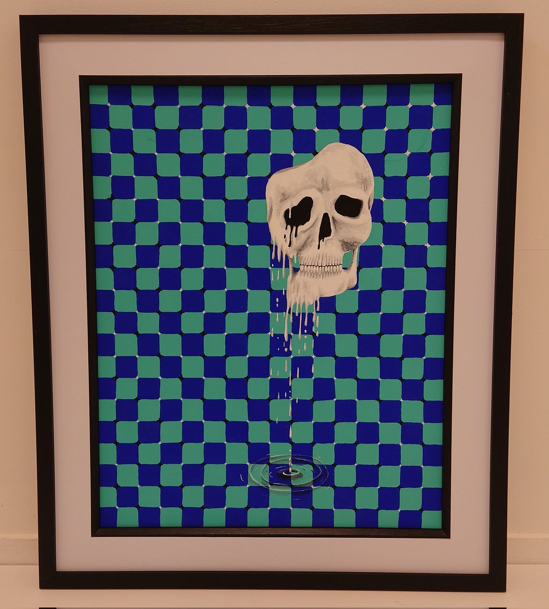 Trippy Drippy Skull painting I finished off last week.

I know this type of art isn't for everyone. I just really like paintings skulls 💀

#artist #painting