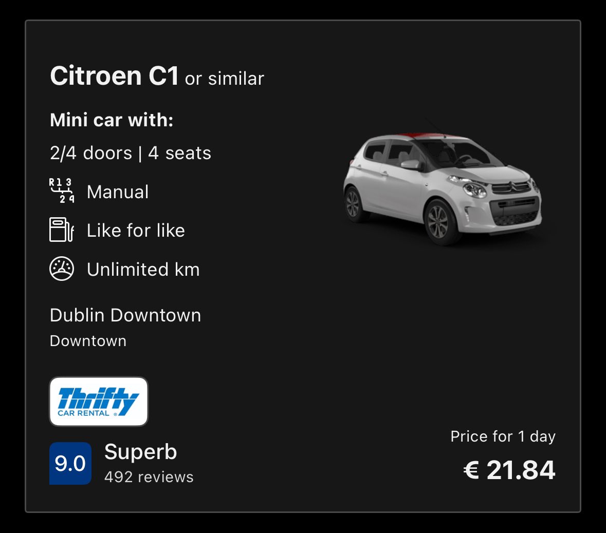One of the reasons why public transport isn’t more widely adopted - cost. €66 pp for return from Dublin to Cork. Car rental for the day is €22. With petrol and tolls that’s on par for one person on the train. Anymore than one person and it doesn’t really make sense from a cost