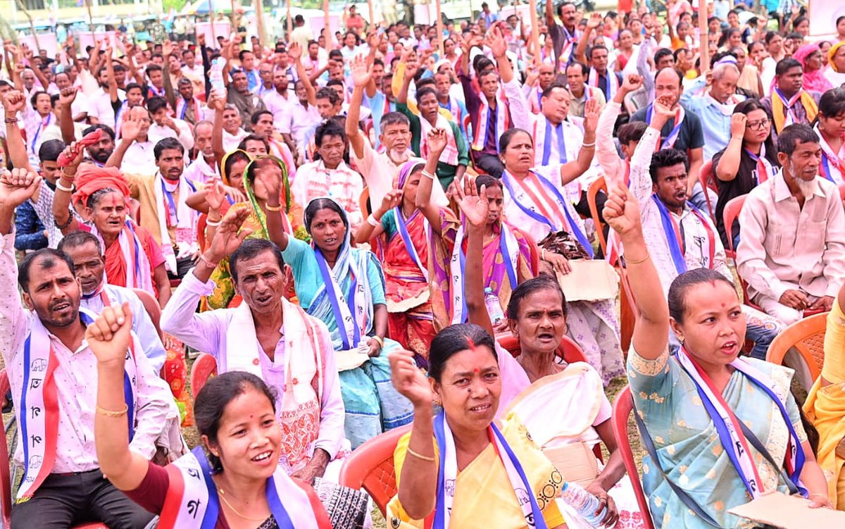 Along with Hon'ble AGP Working President Shri @keshab_mahanta, addressed an election rally organised by AGP in support of Nagaon Lok Sabha constituency NDA Mitrajot candidate Shri Suresh Borah, at Barangabari High School ground in Morigaon. The people of the State have witnessed