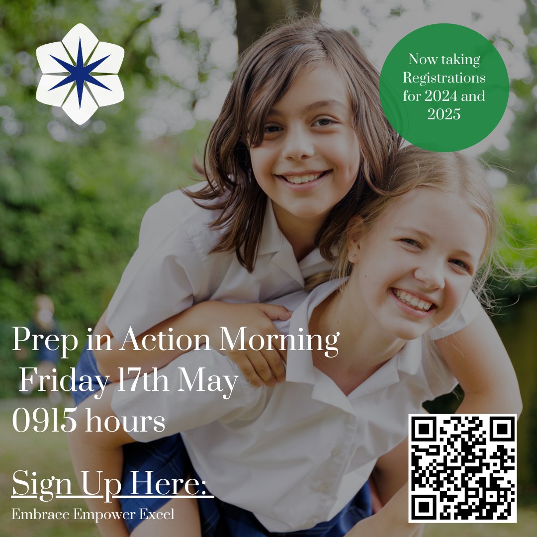 Join us at our Prep Open Morning and experience life in St Mary's Prep in Action Morning. Friday 17th May 9:15am Sign up below: form.jotform.com/240733100857047 #SMSspirit #embrace #empower #girlseducation #OpenDays #PrivateSchools #BuckinghamshireEducation #ParentVisits #SchoolTour