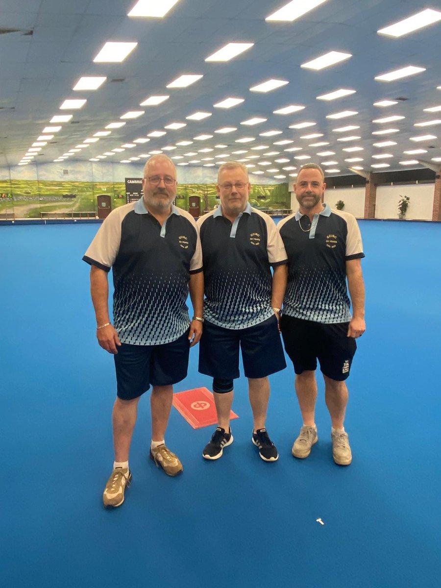 Congratulations to Martin Pankhurst, Mark Emery and Clint Lanham for Winning the Mens Triples #indoorbowls #bowls