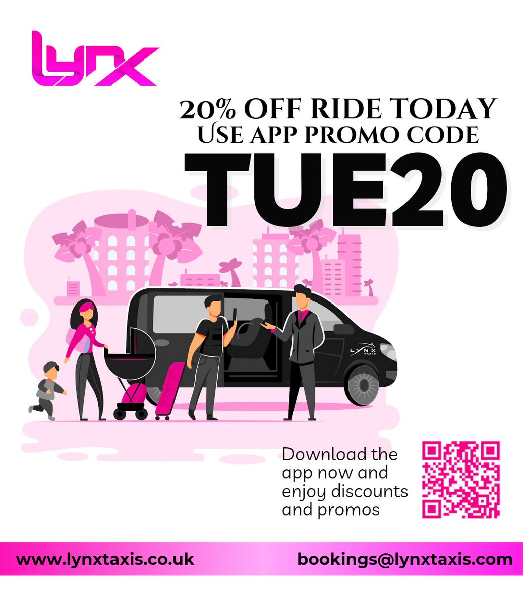 20% off ride today with app promo code TUE20. Download the app now! #cheshire #mobberley #knutsford #wilmslow #bramhall #poynton @macclesfield #manchesterairport #hale #altrincham #tameside #denton #hyde #didsbury #gatley #heatons #newmills #romiley #adswood