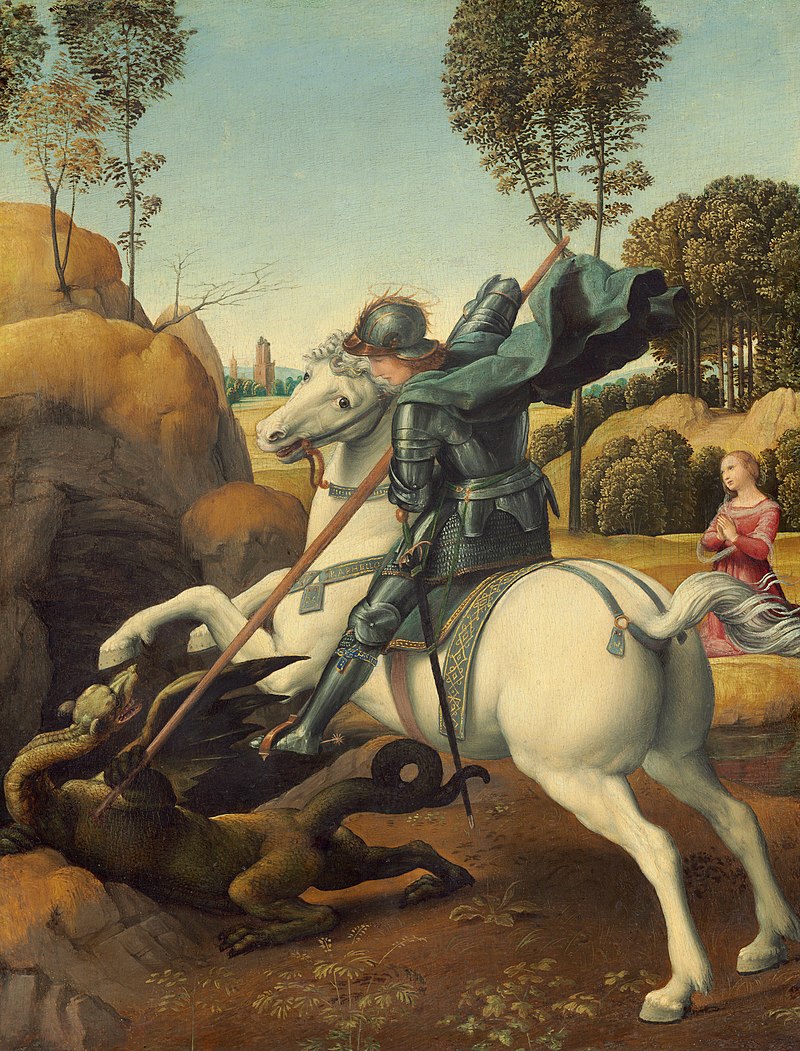 The myth of Saint George and the dragon originates from the 'Legenda Aurea' written by Jacopo de Varazze, an Italian bishop from Genoa. According to the legend, there was a massive dragon living in a pond in Salem, Libya, that terrorized the people by demanding human sacrifices.…