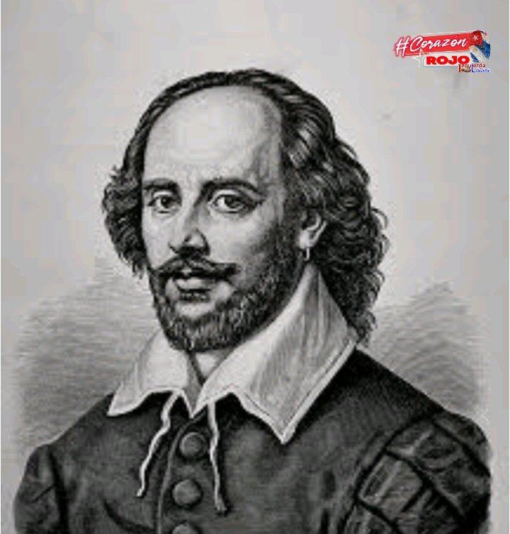 #CorazónRojo recuerda que un 23 de abril de 1616 fallece William Shakespeare, dramaturgo, poeta y actor inglés. Es considerado el escritor más importante en lengua inglesa y uno de los más célebres de la literatura universal. #IzquierdaLatina #DíaInternacionalDelLibro.