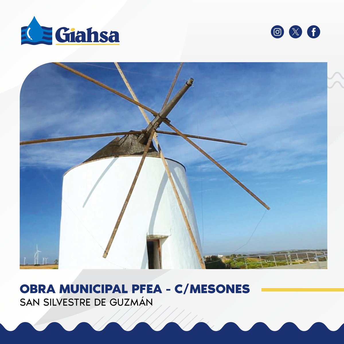 ℹ #Giahsa llevará a cabo una obra municipal en Calle Mesones recogida en el marco del PFEA 2023 en #SanSilvestredeGuzmán Por ello, se realizará el siguiente corte de suministro ⬇ 📆 25 de abril ⏰ 09:00 hasta las 13:00 horas aproximadamente 📌 C/ Mesones (números pares)