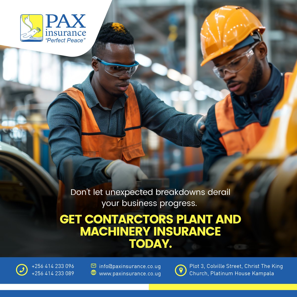 Don't let breakdowns become roadblocks to your success story. Protect your business assets with #contractorsplantandmachinery insurance.