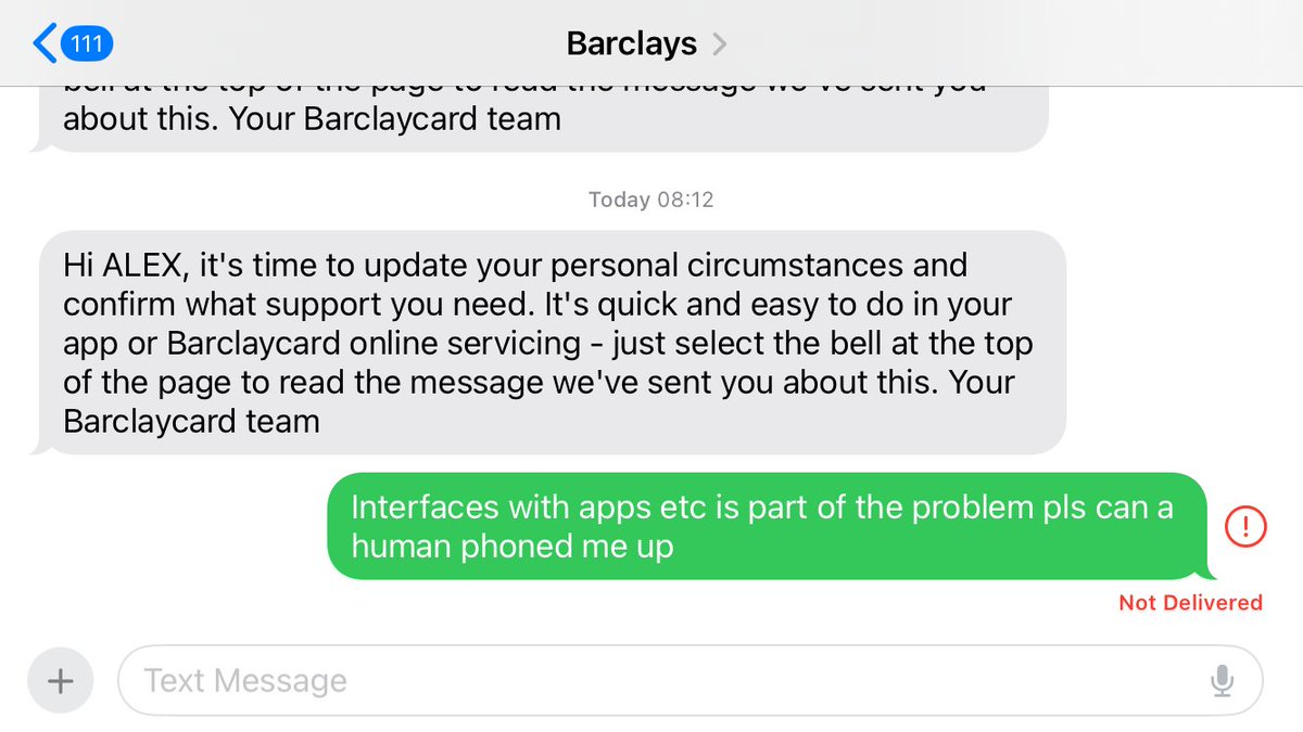 the irony @Barclaycard #epicsupportfail