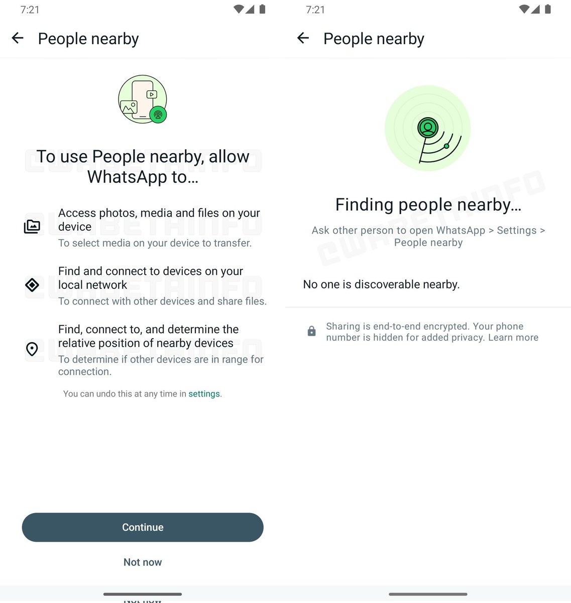 RvTechTamil's tweet photo. Soon WhatsApp✅Users can send Images without internet 😮
This Feature will require system Permission to scan nearby Devices via BLUETOOTH ⚡🤝
#WhatsApp #WhatsappBeta #RvTechTamil https://t.co/FFj8ORtgt5
