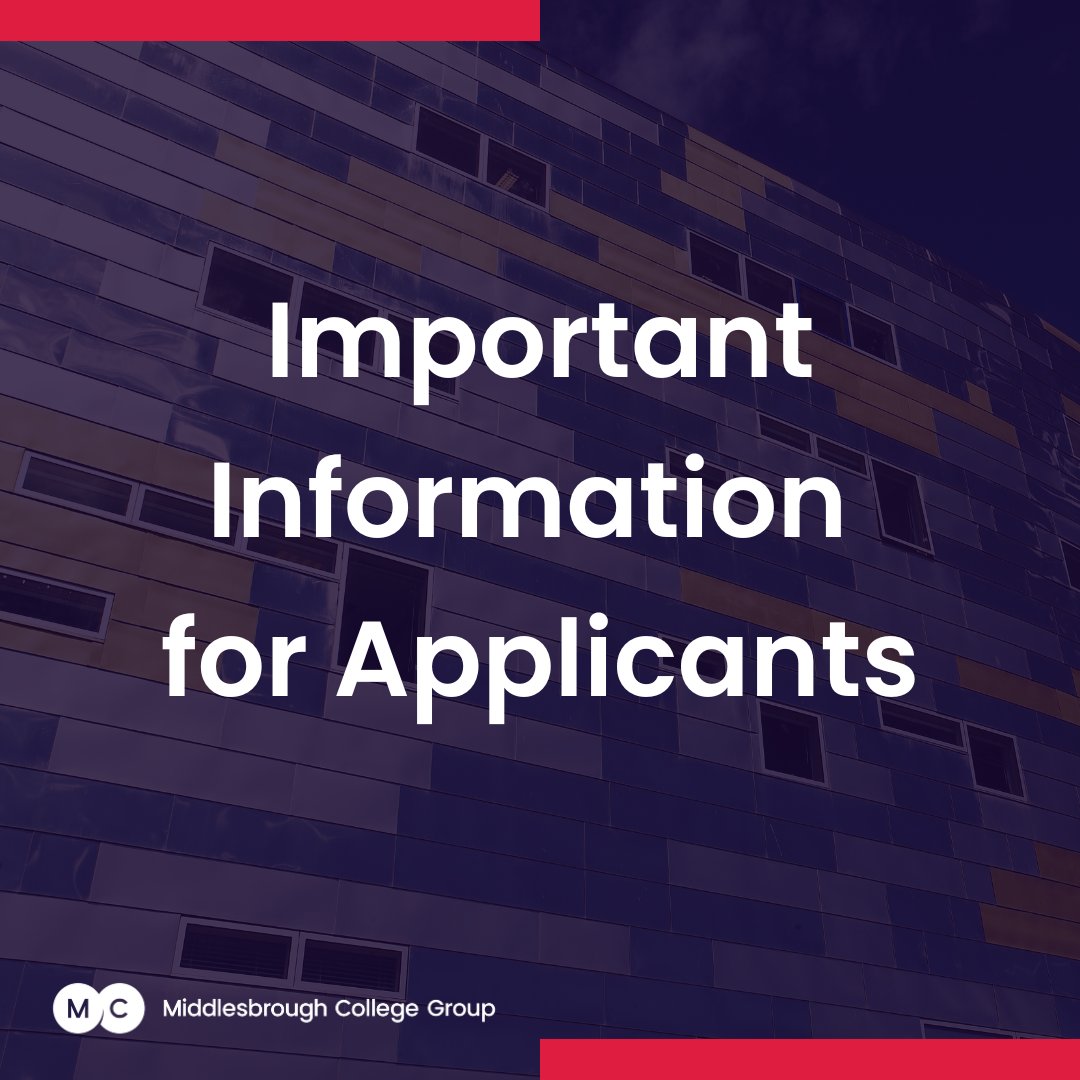 We are experiencing some issues with our online application system and apologise to anyone who has recently applied and not heard back from us. If you wish to apply to study at college, please complete this form and our admissions team will be in touch. ow.ly/U6Jw50RlXTe