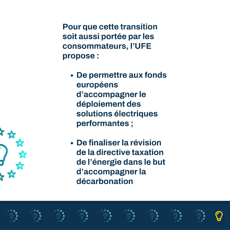 ufelectricite's tweet photo. 🇪🇺 A lire, pour "Une Europe électrifiée : souveraine et décarbonée" ! ⚡️

L'UFE propose des mesures pour accélérer l'électrification comme moyen de réduire la consommation d'énergies fossiles de l'Europe.

Nos propositions aux élections #Européennes2024 pour #DécarbonerLEurope 👇