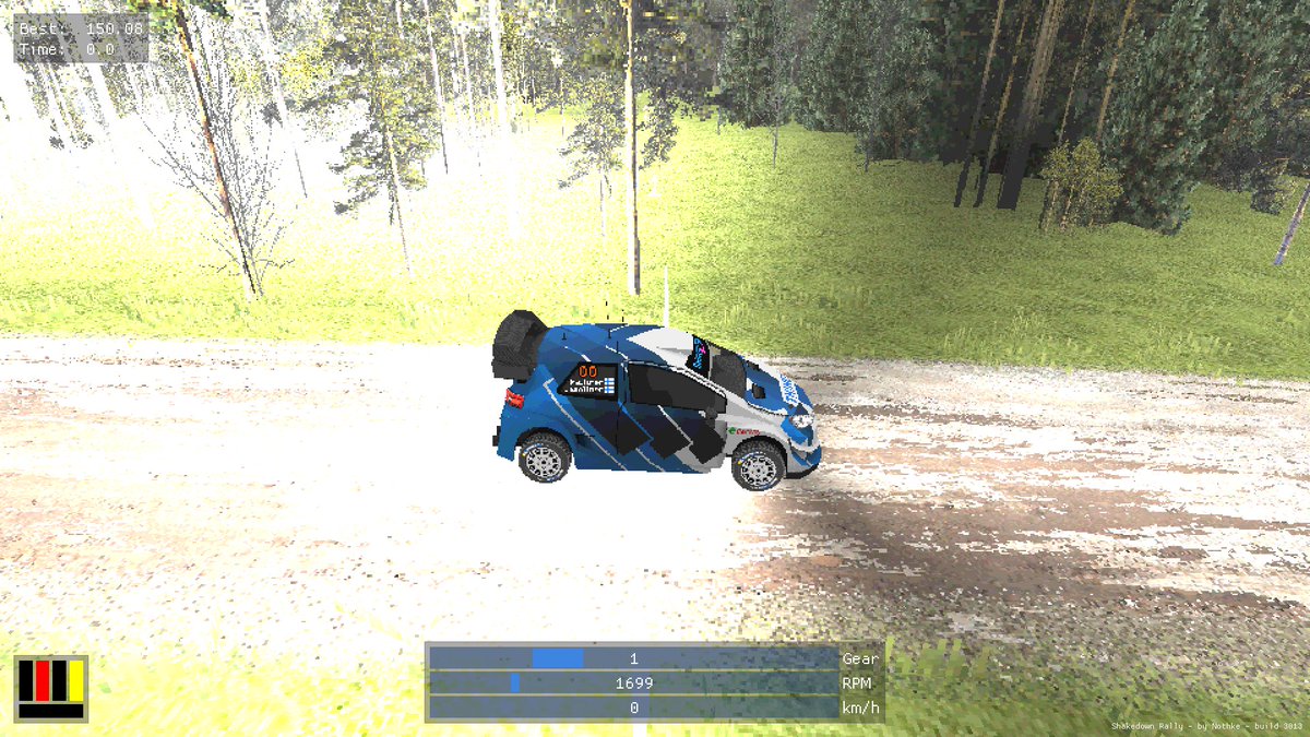 Nothke's tweet image. Fixed an issue where turning headlights on would cause everything behind the car to be brightly lit on *SOME* GPUs, like my Intel integrated. Turns out pow(negative_x, e) would end up being positive. Why..?Just some things you need to be aware of.. #gamedev #opengl