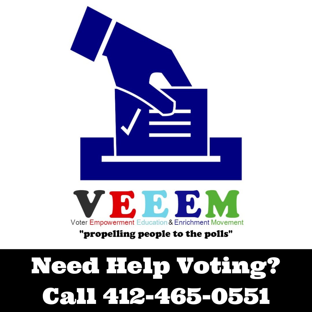 VEEEMPittsburgh's tweet photo. Happy Primary Election Day!!!! 
Polls are open today from 7AM-8PM! 

If you need information or a ride to the poll, text or call 412-465-0551! 

#PAPrimary #ElectionDay #WeVoteInEveryElection #VoteWithVEEEM #propellingpeopletothepolls https://t.co/ujR3974wIw