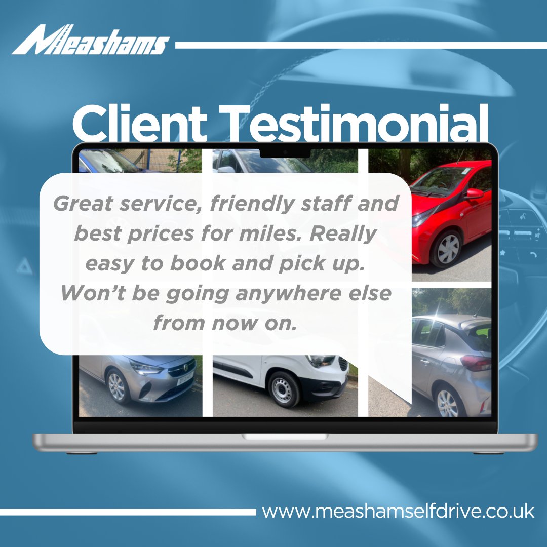 Reliability of service, quality & price means hiring a car got that much easier.

#CarHire #VehicleHire #Testimonial #ClientTestimonial