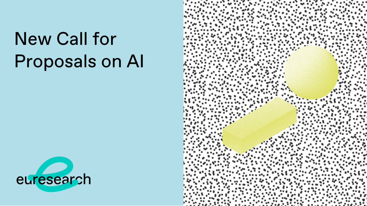 New AI proposal call open today! t.ly/qMtJc Call includes 4 topics: Advancing Large AI Models, Explainable & Robust AI, Digital Humanism and Global ICT Standardisation. Join Euresearch info event on 7 May. Register now: t.ly/6sP9_ #HorizonEU #AI
