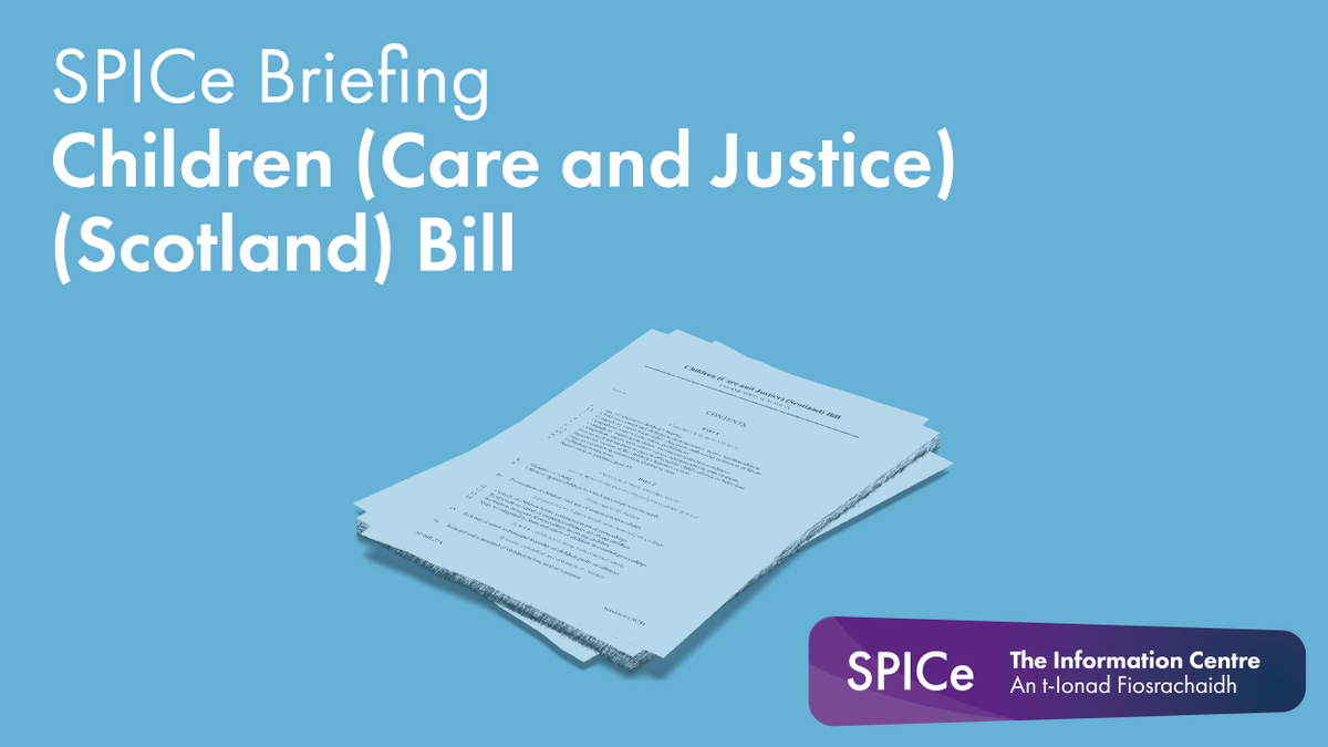 On Wednesday of this week @ScotParl will debate the Children (Care and Justice) (Scotland) Bill at Stage 3. Our briefing for this recaps on Stage 1 Committee scrutiny and provides a summary of amendments moved at Stage 2. You can read it here 👇 ow.ly/VSIh50RlWX8