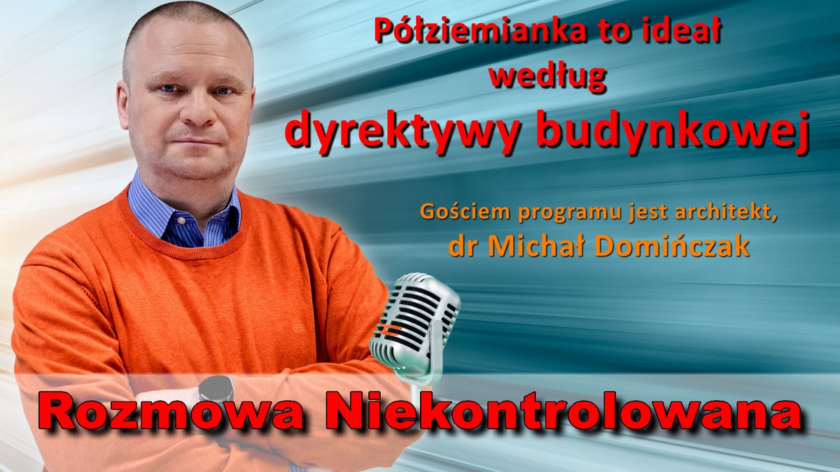 Zapraszam na nowy odcinek 'Rozmowy Niekontrolowanej'. Z dr. Michałem Domińczakiem, architektem, rozmawiamy o tym, jak dyrektywa budynkowa EPBD wpłynie na projektowanie domów.
youtu.be/R6rr2wJLCxk