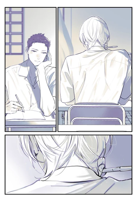 ひとつ前の席の君

 #ながとべ 