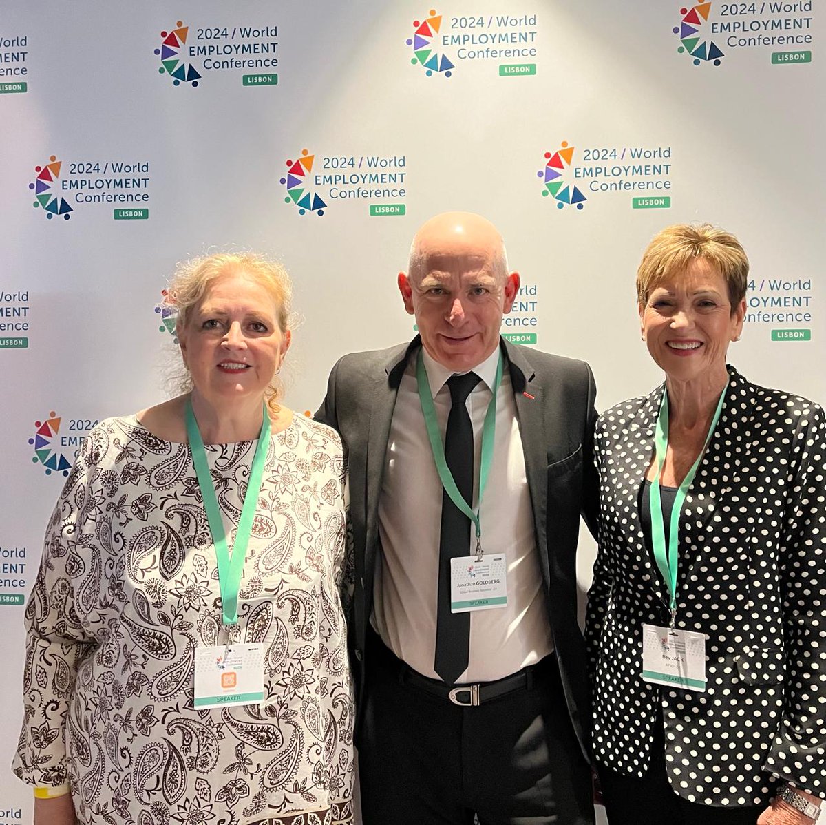 Representing our industry at the WEC - Jacqui Ford, Johnny Goldberg and Bev Jack. #WECLisbon2024 @WECglobal