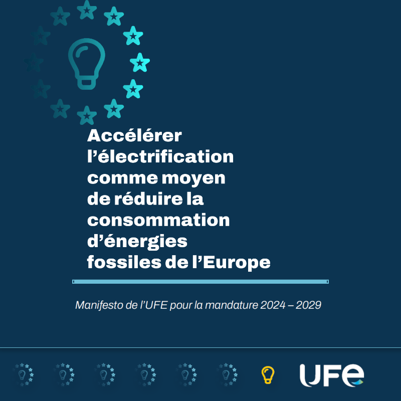 ufelectricite's tweet photo. 🇪🇺 A lire, pour "Une Europe électrifiée : souveraine et décarbonée" ! ⚡️

L'UFE propose des mesures pour accélérer l'électrification comme moyen de réduire la consommation d'énergies fossiles de l'Europe.

Nos propositions aux élections #Européennes2024 pour #DécarbonerLEurope 👇