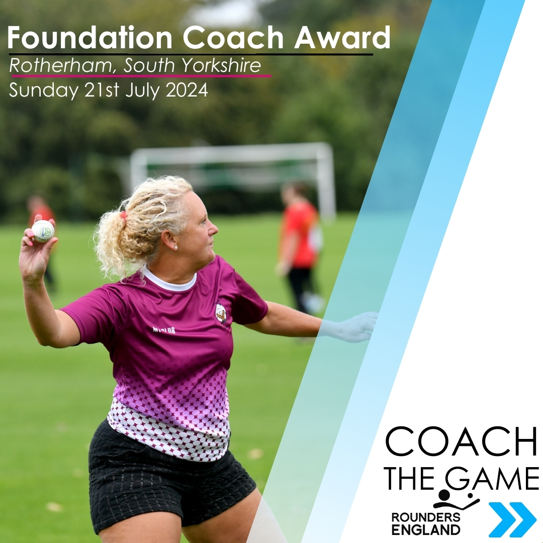 Looking to become an official coach this year?😏 Join us for our Foundation Coach Award practical day in South Yorkshire to learn the skills required to be a successful rounders coach! Book today👉️bit.ly/FCASYorkshire24