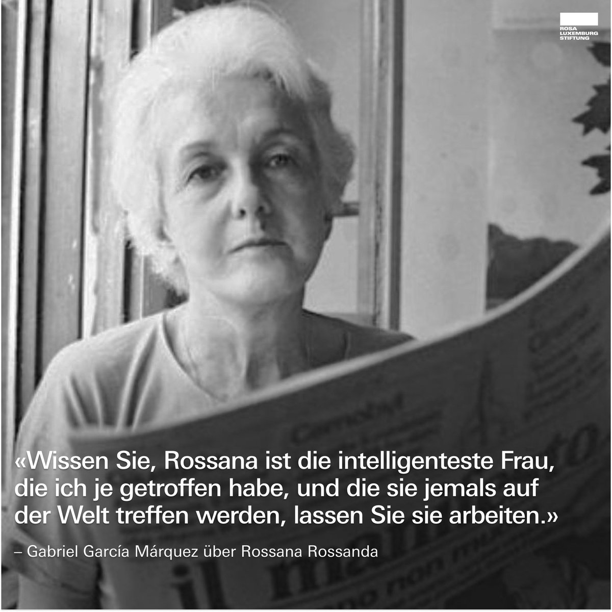Heute jährt sich der Geburtstag von Rossana Rossanda zum hundertsten Mal. #AnDiesemTag🧵