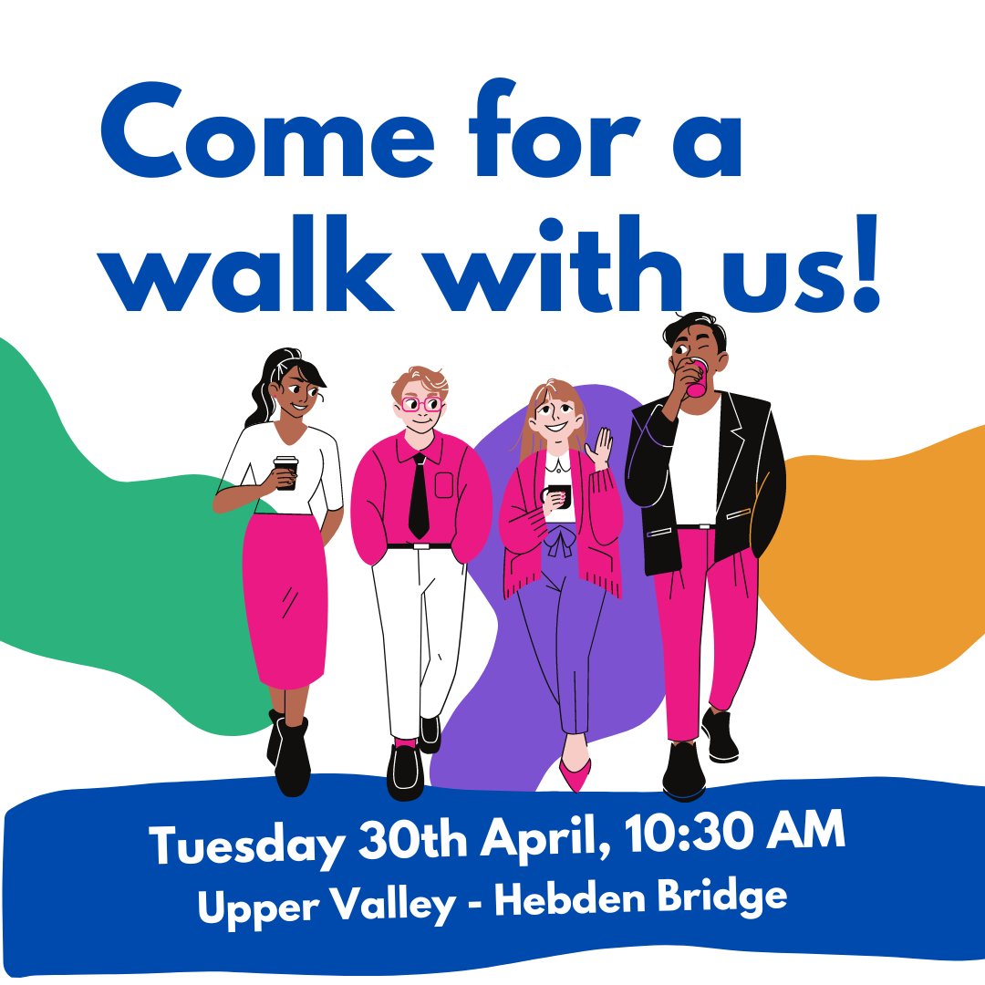 Join us for our next Walk for Wellbeing - this time in the Upper Valley! Tuesday, 30th April 🕥 10:30 AM 📍 Meet at Hebden Bridge Picture House Free cuppa included! ☕ To book: 📧 Email: LikeMinds@healthymindscalderdale.co.uk 📞 Call: 01422 345154