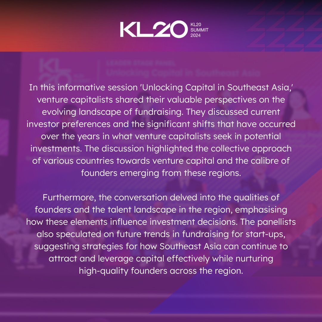 Keisuke Honda of X&amp;, Bhavik Vashi of APAC Carta, Yinglan Tan of Insignia Venture Partners, Shaun Lim of HOPU Investments, and Jessica Huang Pouleur of Openspace Ventures explored viewpoints, highlighting Malaysia's potential as a startup hub. They delved into the evolving